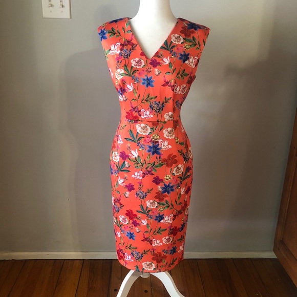 Calvin Klein Floral Scuba Dress - Picture 3 of 8